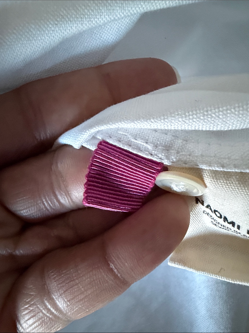 Naomi Nomi The New Oxford- Crisp White Organic Cotton — image 6 of 7